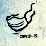 Graffiti máscara covil-19